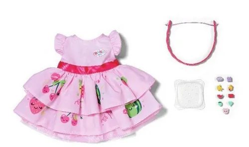 ZAPF 837269 BABY born Kleid mit Pinplay 43 cm   /  Neu
