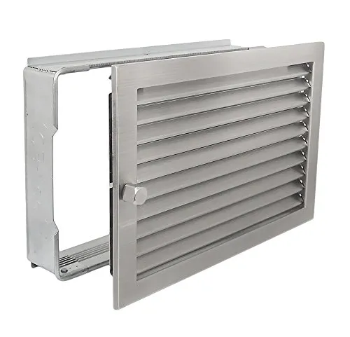 Warmluftgitter WG 3523 ES Edelstahl matt 350 x 230mm - Abzüge, Gitter & Belüftungen – Hochwertiges Edelstahlgitter mit regulierbaren Lamellen für optimale Luftzirkulation und einfache Montage dank Klemmfedern.