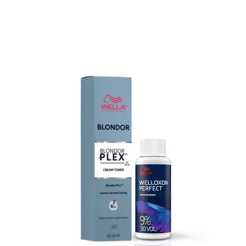 Wella BondorPlex Cream Toner /97 Scandi Beige + Welloxon Perfect 9% 60 ml