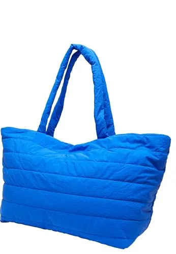Urban Classics Unisex TB7202-Padded Tote Bag - Cobalt Blue - Damen-Henkeltaschen mit großzügigem Stauraum und gepolstertem Design für stilvollen Schutz. Ideal für den Alltag, Einkäufe oder als schicker Büroakzent.