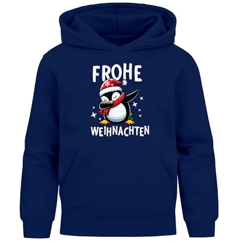 MoonWorks® Kinder Hoodie Weihnachten Pullover mit lustigen Motiven - Kuscheliger Hoodie für Kinder mit witzigen Weihnachtsmotiven. Perfekt für festliche Anlässe und als Geschenkidee. Hält warm und ist angenehm weich – ideal für kleine Abenteurer!