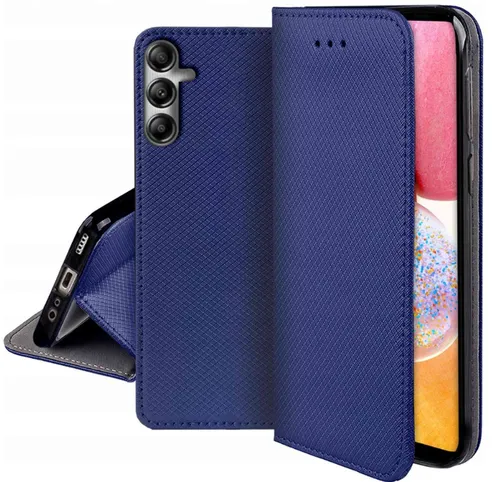 FÜR SAMSUNG GALAXY S24 - Tasche Hülle Case Buch Form Cover SMART Magnet BLAU