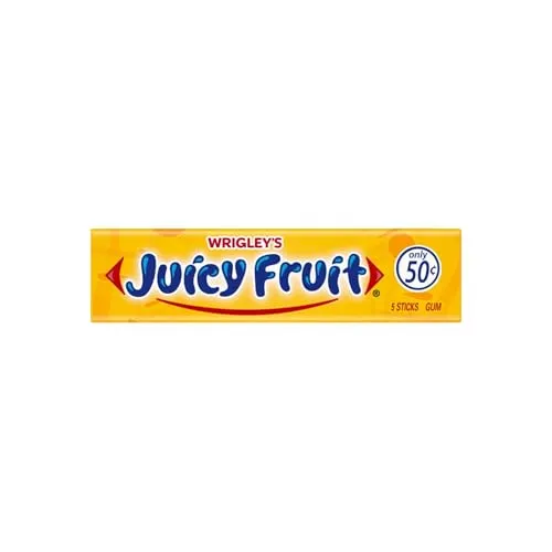 Wrigley's Juicy Fruit Kaugummi, 1 Päckchen (5 Streifen) in pink von Juicy Fruit