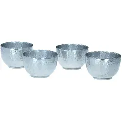 Bloomingville Schalen 11 cm 4er Set Aluminium silber von Bloomingville A/S