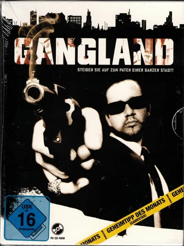 Gangland von Bigben Interactive - Strategie-Spiel aus 2004, neu und versiegelt, ideal für Fans von Gangster-Strategien und Sammlerstücke.