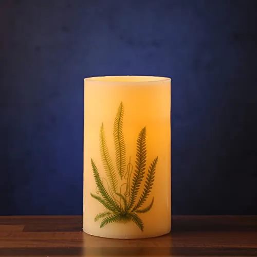 XXL LED Kerze mit Ornament