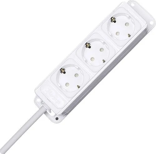 Kopp 127002013 Universal Steckdosenleiste, 3-Fach, arktis von Kopp