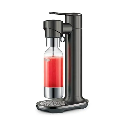 Sage - The InFizz Fusion Home Soda Maker - Wassersprudler mit einstellbarer Sprudelstärke für perfekte Getränke. Elegantes Design aus Edelstahl und einfache Handhabung für gesunde Erfrischungen zu Hause.
