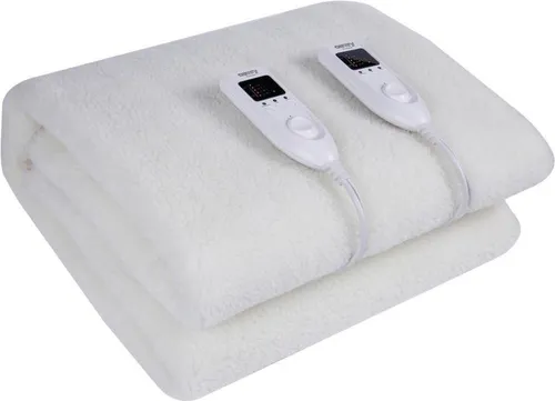 Camry CR 7421 Elektrisches Wärme-Unterbett mit Timer - Heizdecke für 2 Personen mit 5 Heizstufen und automatischer Abschaltung, ideal zur Linderung von Muskelverspannungen und rheumatischen Beschwerden. Waschbar und einfach zu bedienen für ultimativen Komfort.