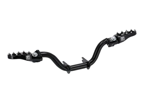 Set: LT Fußrastenträger, mit MX Fußrasten in Schwarz