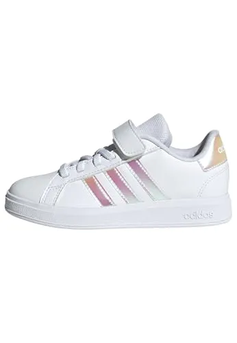 adidas Kinderschuhe GRAND COURT 2.0 EL C - Weiß, Größe 28 1/2 - Sneaker für Mädchen, bequem und stylisch für jeden Anlass, jetzt versandkostenfrei auf Spartoo.de bestellen!