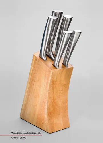 Justinus Messerblock 6-teilig New Steel Design von Justinus