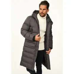 OneRedox Herren Parka mit Kapuze - Langer Steppmantel für kalte Tage - Dunkelgrau - XL - Der OneRedox Winterparka bietet maximalen Komfort und Wärme durch voluminöse Steppfüllung und eine praktische Kapuze. Ideal für Alltag und Outdoor-Aktivitäten.