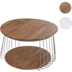 MCA Couchtisch HWC-P60 – Rund, Braun, Ø 70 cm