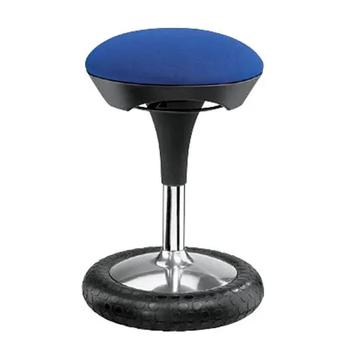 Topstar Hocker Sitness® 20 SI69G26 blau - Bürostühle mit flexiblem Design, ideal für Büro und Zuhause. Genießen Sie Bewegungsfreiheit dank Drehbarkeit und stabilen Standfuß.