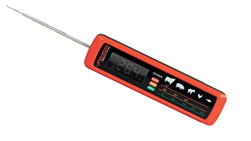 ROTHENBERGER Industrial Grillthermometer - Bratenthermometer mit schneller Reaktionszeit von nur 3 Sekunden, ideal für präzises Messen der Kerntemperatur von Fleisch und Fisch.