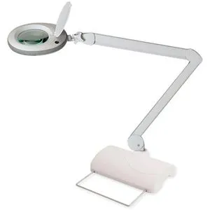 Lumeno Lupenleuchte 7218 MKIII - 3-fach Vergrößerung - Werkstatt-Lupenleuchte mit 8 Dioptrien, 96 LEDs für helles, augenschonendes Licht und abnehmbare Linsenabdeckung für optimalen Schutz.