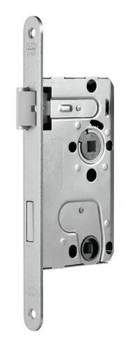 BKS Zimmertür-Einsteckschloss, WC, 55/78/8,2 rund falz, 0215, ohne Wechsel DR, nickelsilber lackiert - 02150510