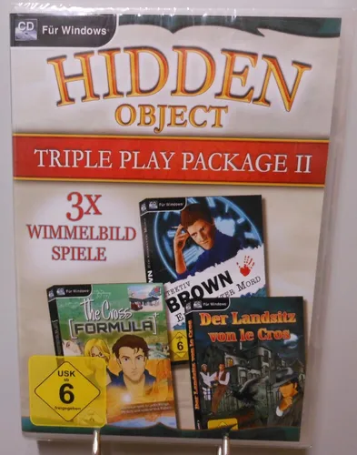 Hidden Object II PC Spiel Software CD-ROM Wimmelbild 3 spannende Abenteuer T402