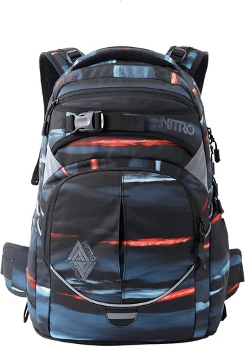 Nitro Superhero Schulrucksack mit abnehmbaren Hüftgurt - Tagesrucksäcke mit ergonomischem Design für optimalen Tragekomfort, inklusive Thermotasche für Snacks und 360° Reflektoren für mehr Sicherheit auf dem Schulweg.