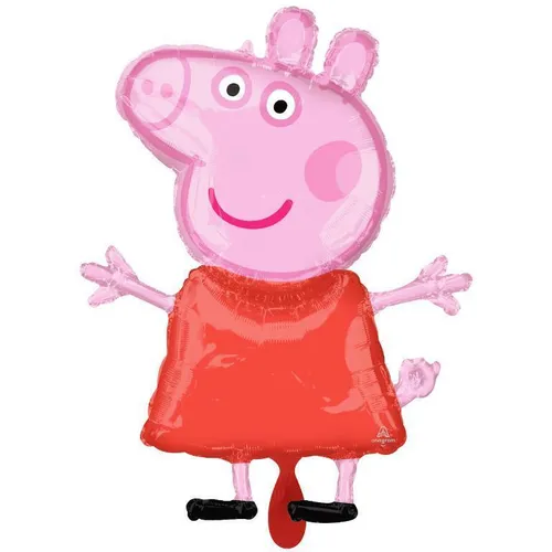 Folienballon - XXL - Peppa Pig 81 cm Schwein ungefüllt Anagram