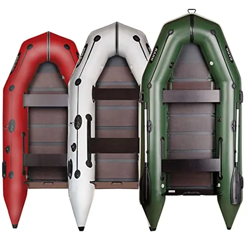 BARK Schlauchboot 3,1m für 3 Personen - Robustes 5-schichtiges PVC Schlauchboot, ideal für Freizeit- und Angelaktivitäten. Inklusive Zubehör und geeignet für Motoren bis 10 PS.