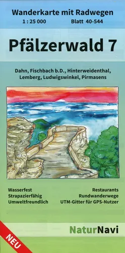 Pfälzerwald 7, Blatt 40-544, 1 : 25 000 | Buch | 9783960991090