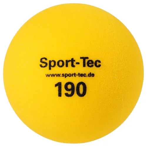 Schaumstoffball, Softball, Spielball aus Schaumstoff unbeschichtet - 19 cm, gelb