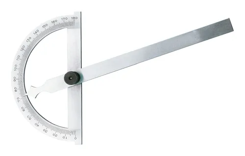 Forum Gradmesser mit Feststeller 150/200 mm - Präziser Winkel- und Gradmesser für exakte Messungen, ideal für Handwerk und Bauprojekte.