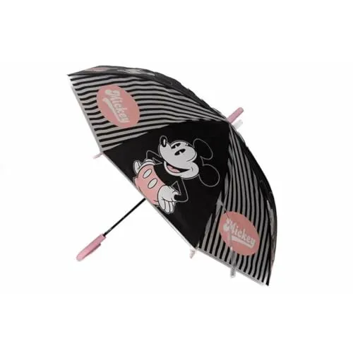 Disney Paraguas Automatico Mickey, Juventud Unisex, Multicolor (Multicolor), Talla Única