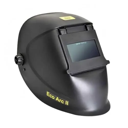 ESAB Eco Arc II Schweißhelmmaske 90 x 110 mm - Schweißerhelm mit großem Sichtfeld, optimaler Schutz und Komfort für sicheres Arbeiten beim Schweißen.