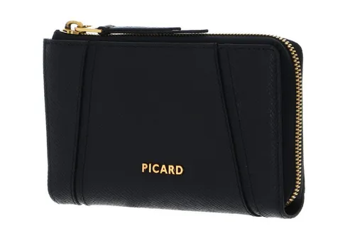 Picard Geldbörse Zip Wallet, aus echtem Rindsleder mit RFID-Blocker Schutz