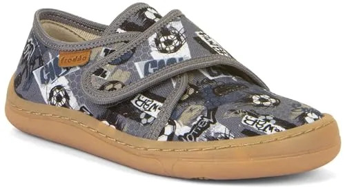Froddo Barefoot Slippers Grey EU 32 - Flexible Hausschuhe - Freizeitschuh mit Textil- und Synthetikoberfläche für ein angenehmes Barfußgefühl und extra flexible Laufsohle.