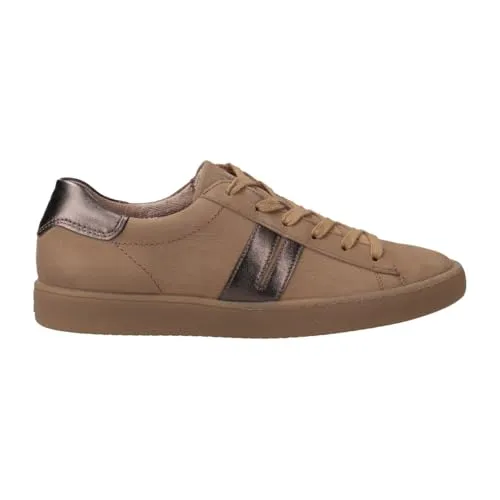 Paul Green Leder Sneaker in Braun, Größe 43 - Hochwertige Freizeit Sneaker aus Leder, mit bequemer Schnürung und 3 cm Absatzhöhe – ideal für stilvolle Outfits und den ganzen Tag.
