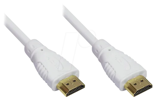 GC 4514-010W - HDMI A Stecker > HDMI A Stk., 1m weiß