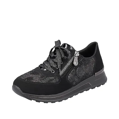 Rieker Damen Halbschuhe N1411 - Damen-Sneaker mit flacher Absatzform und X-weitem Schnitt, ideal für den ganzen Tag und optimalen Komfort.