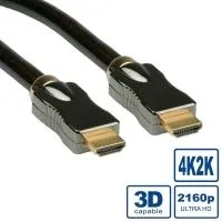 Roline HDMI Kabel 3 m Typ A - Typ A - Multimedia Kabel für brillante Bild- und Tonübertragung, ideal für Fernseher, Monitore und Projektoren.