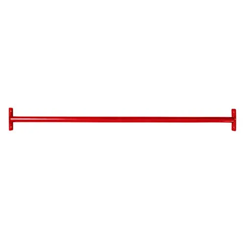 ESTEXO Reckstange Turnstange Klimmzugstange Kletterstange Turnreck Metallreck Gymnastik Gymnastikstange RAL3020 (Rot) 125 cm