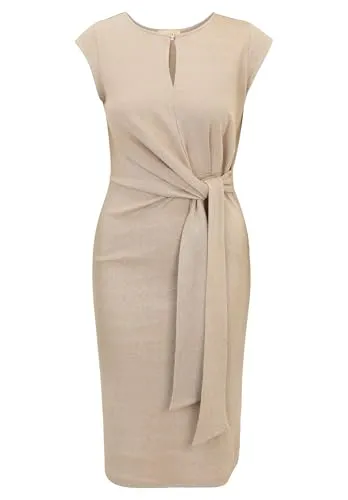 Cartoon Damen Kleid mit Lurex - Freizeitkleid für Damen mit glitzernden Lurex-Fasern, ideal für festliche Anlässe. Modisches Binde-Detail an der Taille sorgt für perfekte Passform und höchsten Tragekomfort.