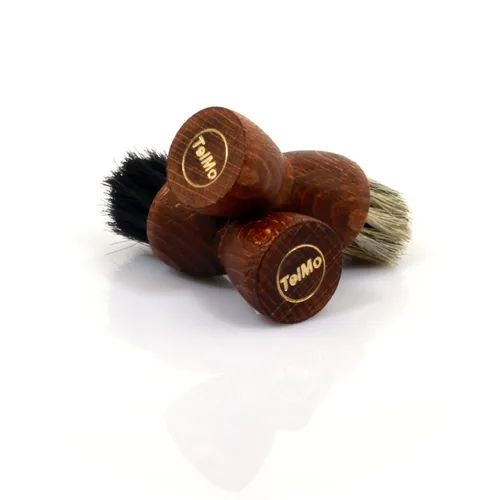 Sparset braune Tiegelbürste Auftragbürste schwarz und hell zum Auftragen von Sch