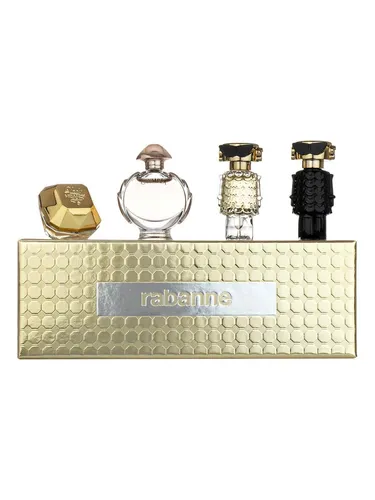 PACO RABANNE Feminine Set - Geschenkbox mit 5ml Lady Million, 6ml Olympea und 4ml Fame Parfum – perfekt für Frauen, die Vielfalt und Eleganz lieben.