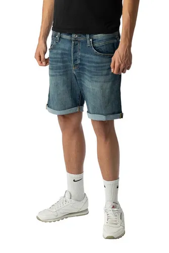 JACK & JONES Jeans Shorts JJIRICK JJICON in Blue Denim - Stylische Jeans Shorts von Jack & Jones in verschiedenen Farben. Hochwertige Verarbeitung mit 81% Baumwolle für angenehmen Tragekomfort. Ideal für den Sommer und vielseitig kombinierbar.