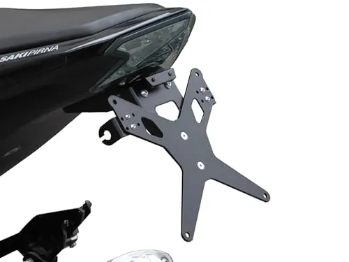 ZIEGER X-Line Kennzeichenhalter für Kawasaki Z 800 - Hochwertiger Kennzeichenhalter für Kawasaki Z 800 BJ 2013-16, schwarz pulverbeschichtet, witterungsresistent und ohne TÜV-Eintragung, ideal für eine sportliche Optik.
