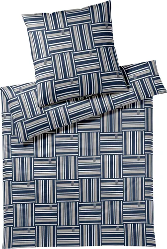 Joop! Bettwäsche WEAVE 4123-02 navy - 155x220cm + 80x80cm - Hochwertige Joop! Bettwäsche WEAVE 4123-02 navy aus Comfort-Satin für ein stilvolles Schlafzimmer. Pflegeleicht und langlebig, sorgt sie für ein angenehmes Schlafgefühl.