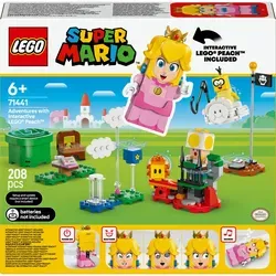LEGO Super Mario Abenteuer mit interaktiver Peach - Spielset für Kinder ab 6, inklusive Toad und spannenden Spielmechaniken zum kreativen Rollenspiel