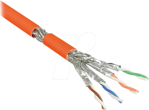 GC N0063 Verlegekabel Cat.7 100 m - Verlegekabel Cat. 7 S/FTP für 10-Gigabit-Netzwerke, 1000 MHz Bandbreite, ideal für schnelle und stabile Verbindungen in Büros oder Zuhause.