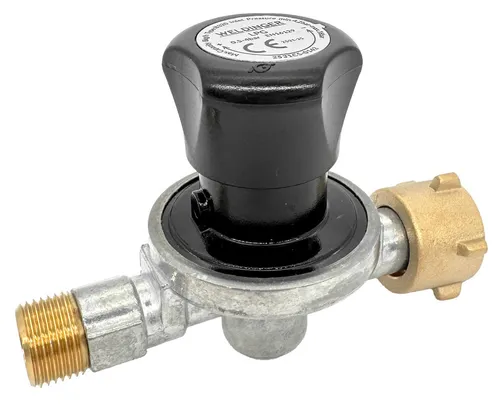 WELDINGER Druckregler Propanregler 0,5-4 bar stufenlos regelbar (W21,8lx3/8