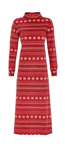 Ringella Hauskleid mit Stehkragen Farbe rot, Größe 42