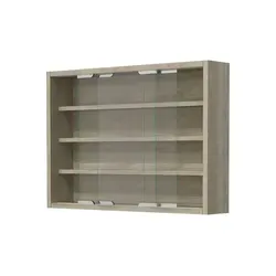 VCM Glasvitrine hängend | Modern und platzsparend - Glasvitrine aus ESG-Sicherheitsglas, ideal für stilvolle Präsentation. Mit 3 variablen Glasböden für flexible Nutzung - perfekt für platzsparende Aufbewahrung.