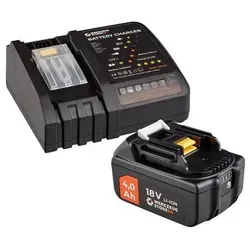 WS24 Akku Starter-Set 18 V mit 4,0 Ah Akku und Schnellladegerät